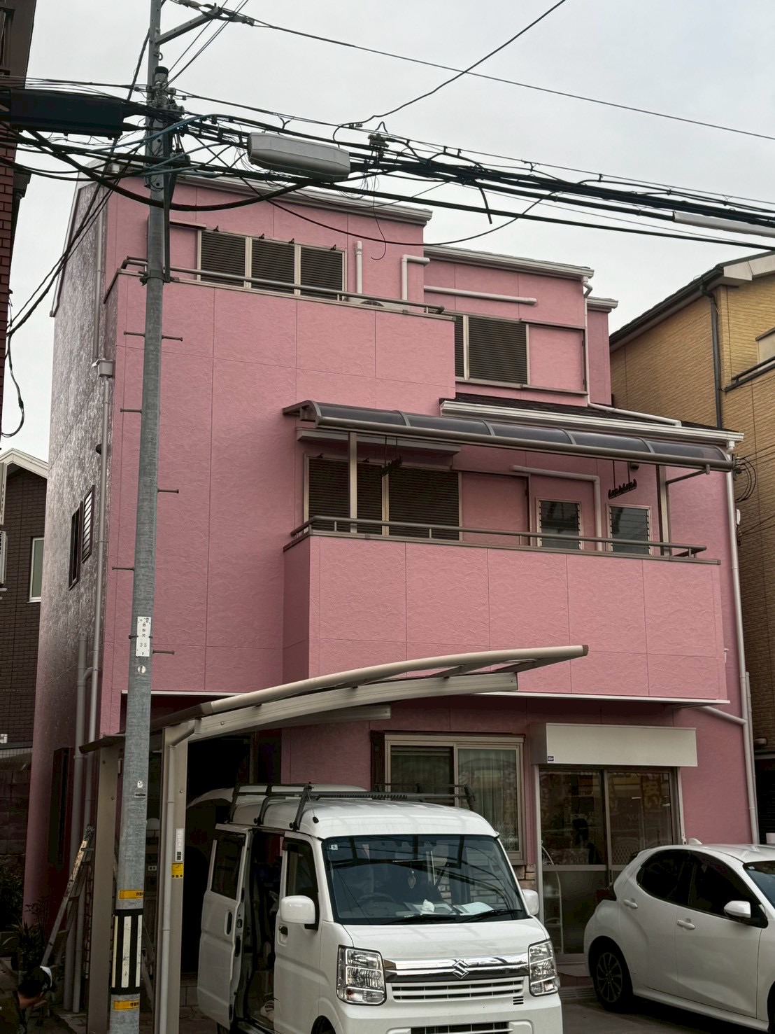 【施工事例】和泉市｜3階建て住宅の外壁・屋根塗装